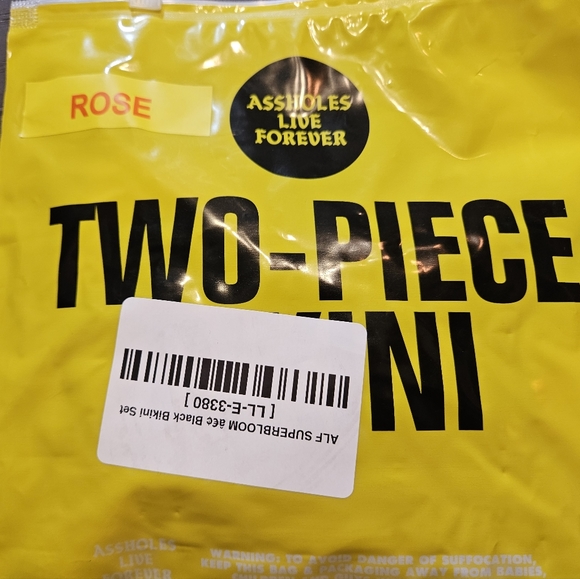 💥/$20💥 NIB Assholes Live Forever Bikini O/S - Picture 5 of 5